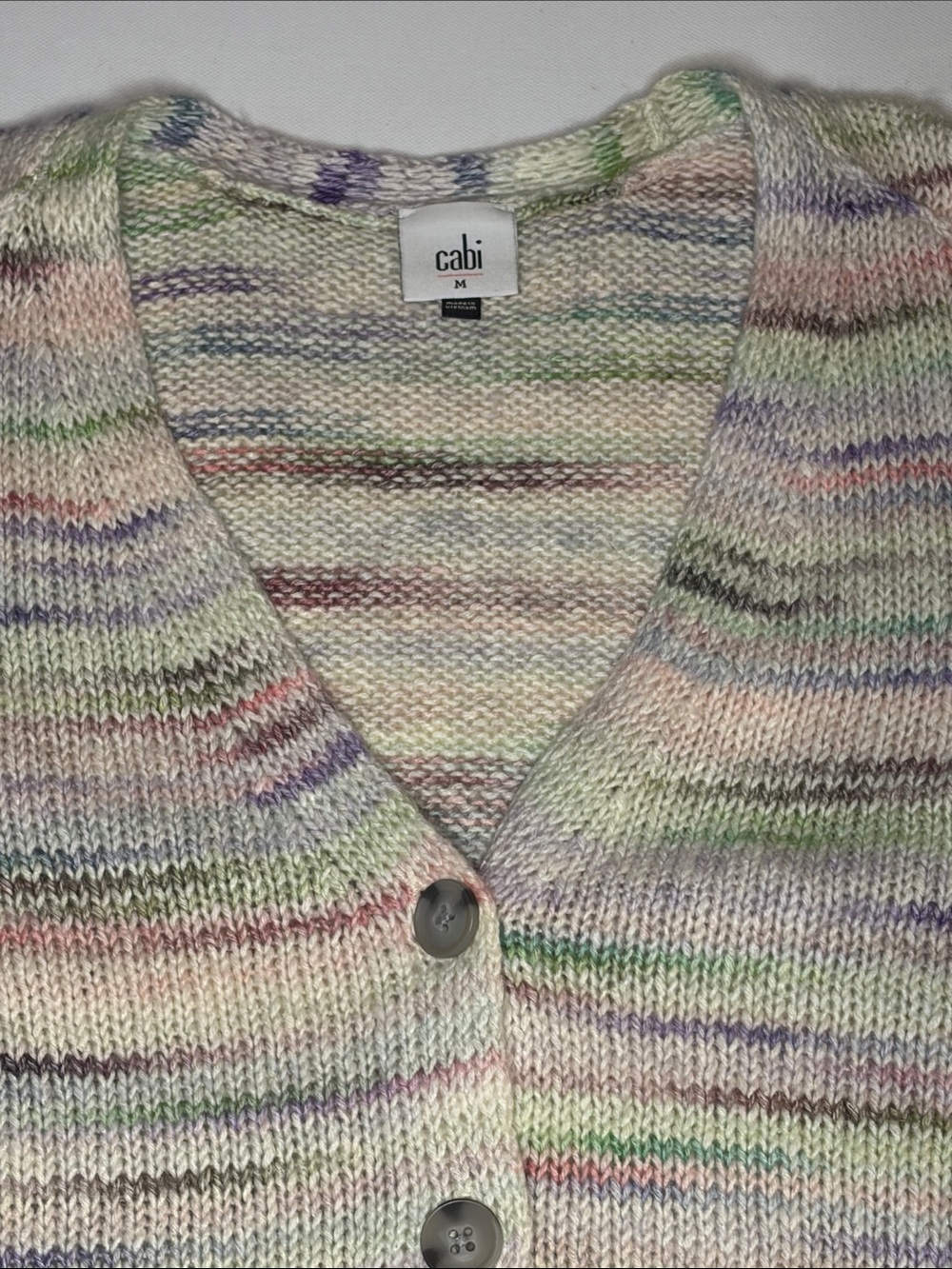 Cabi Cloud Cardigan Sweater Pastel 4277 Fall M - Picture 3 of 8